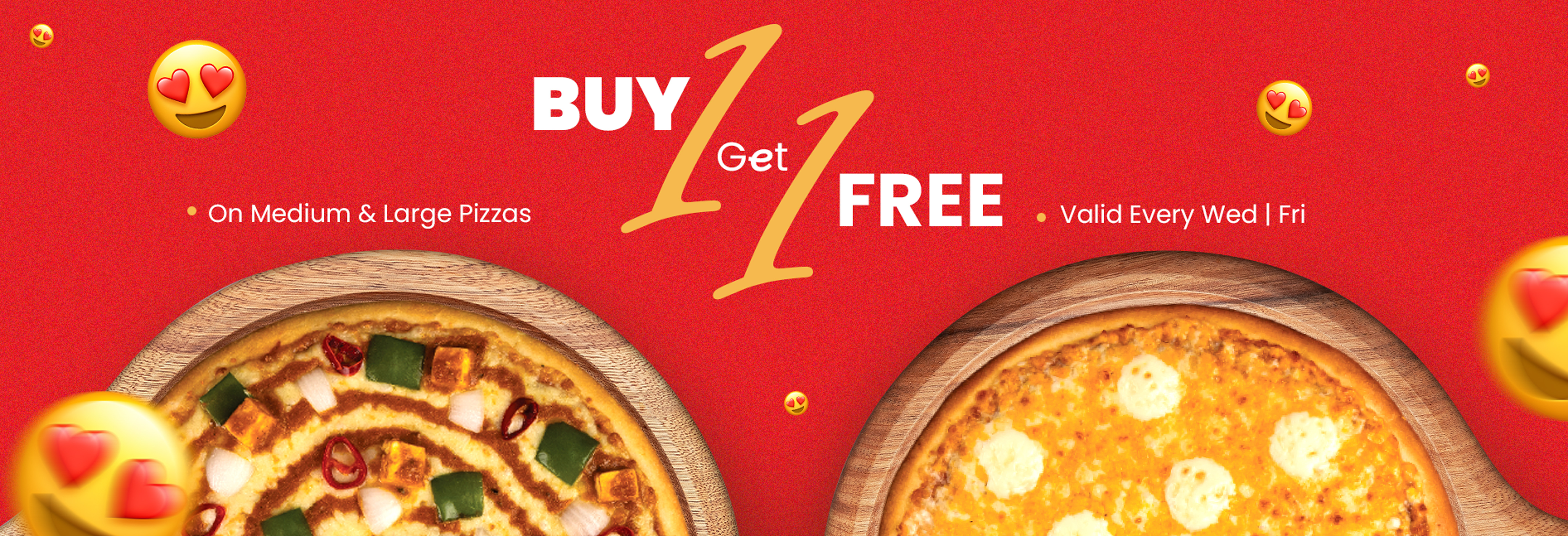 buy 1 get 1 free pizza